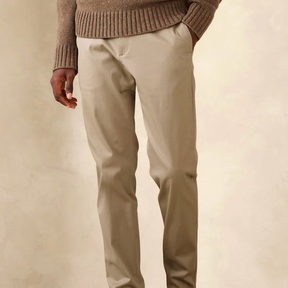 BANANA REPUBLIC MENS RAPID MOVEMENT SLIM FIT CHINO - AIDEN SLIM FIT - Picture 1 of 3